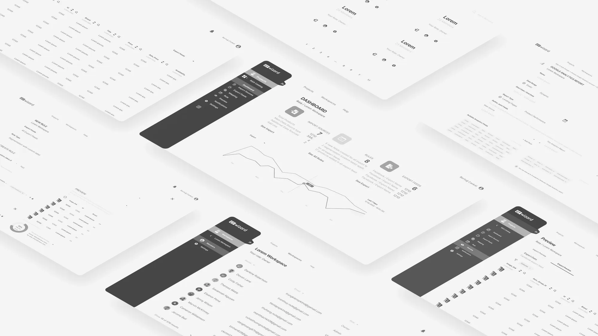 CRWizard — Wireframe