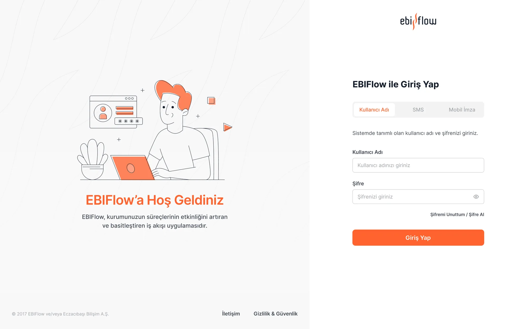 Ebiflow — İş listesi