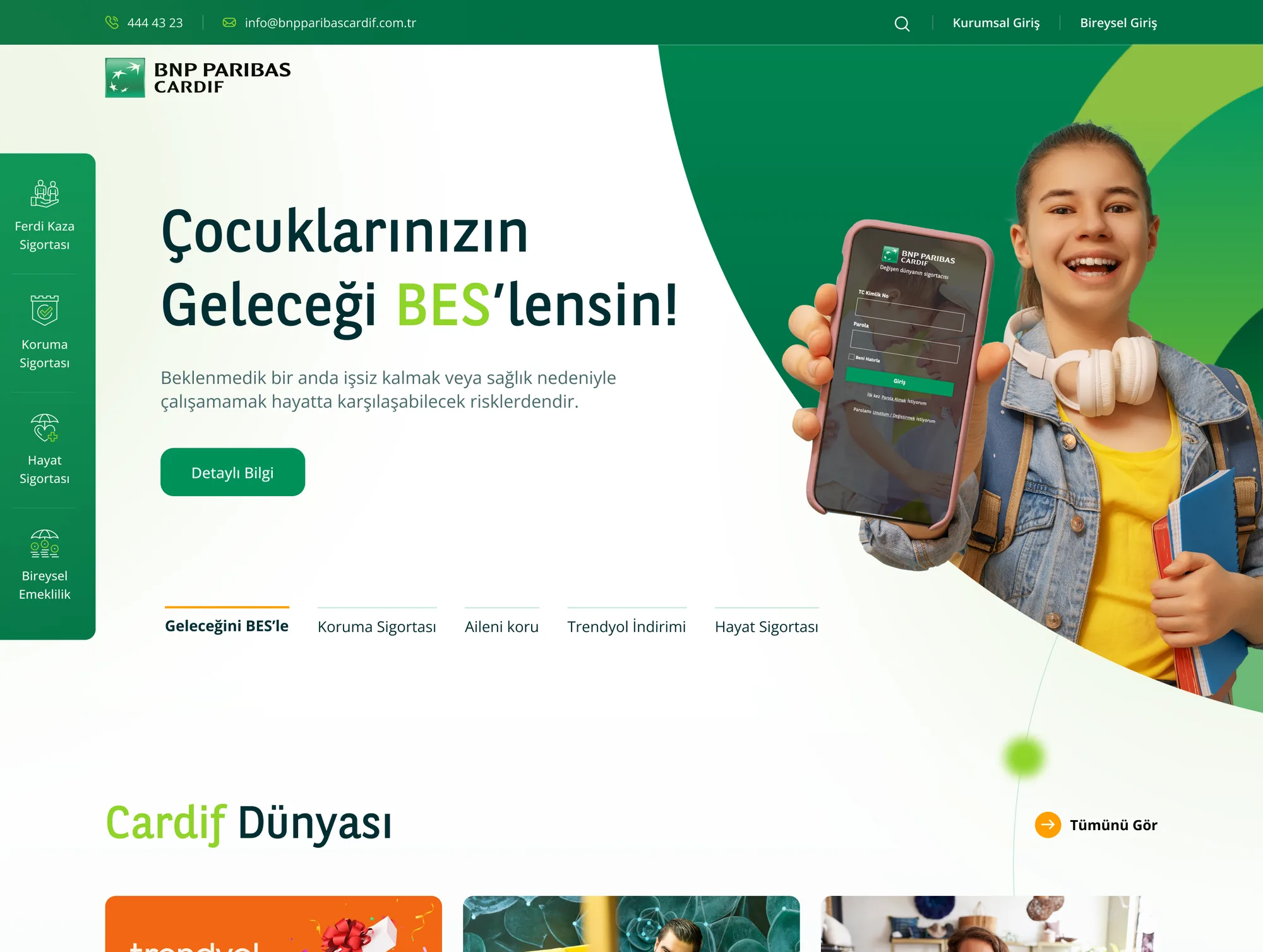 BNP Paribas Cardif — Yeni arayüz