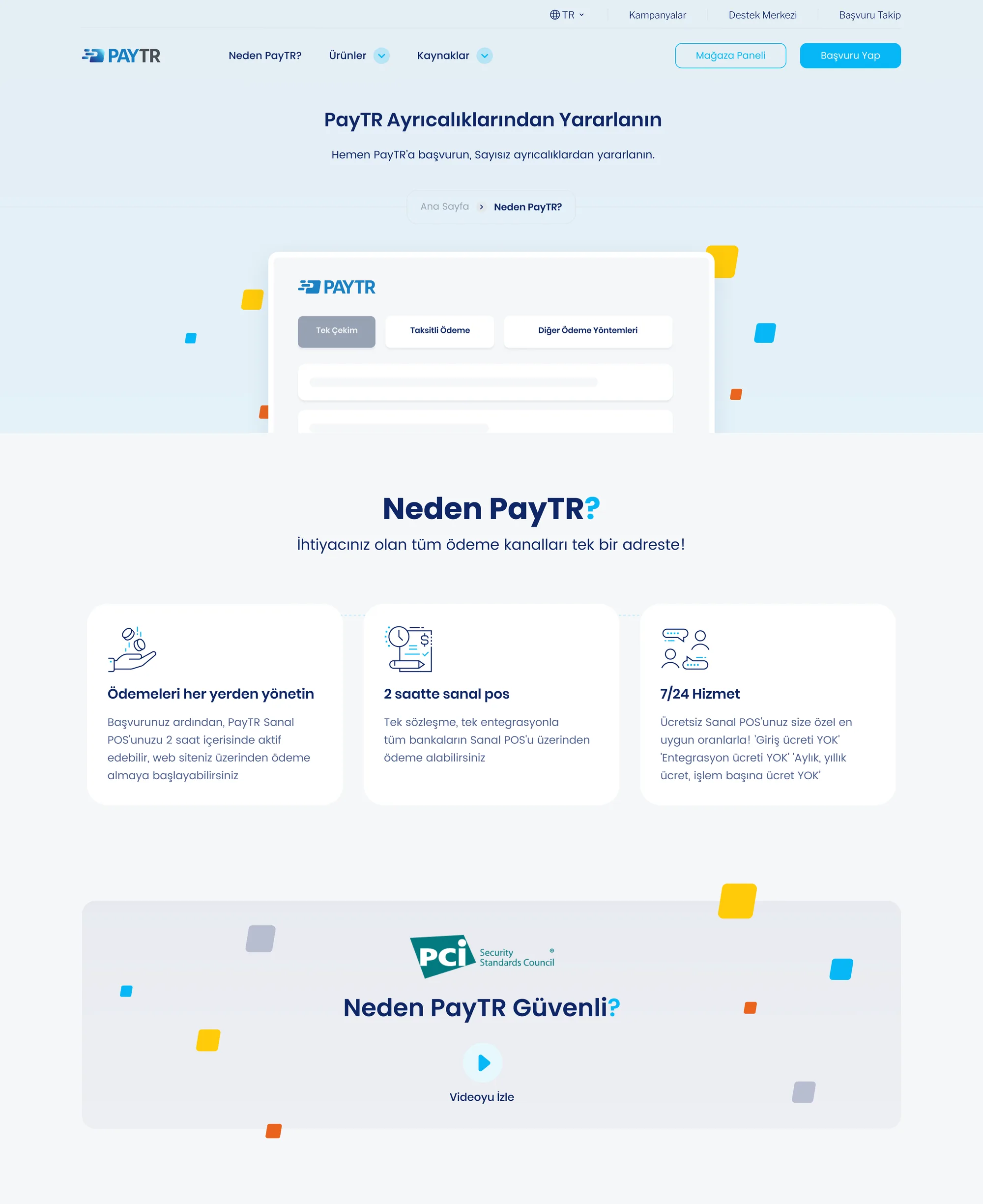 PayTR — Şeffaflık ve güven mesajları