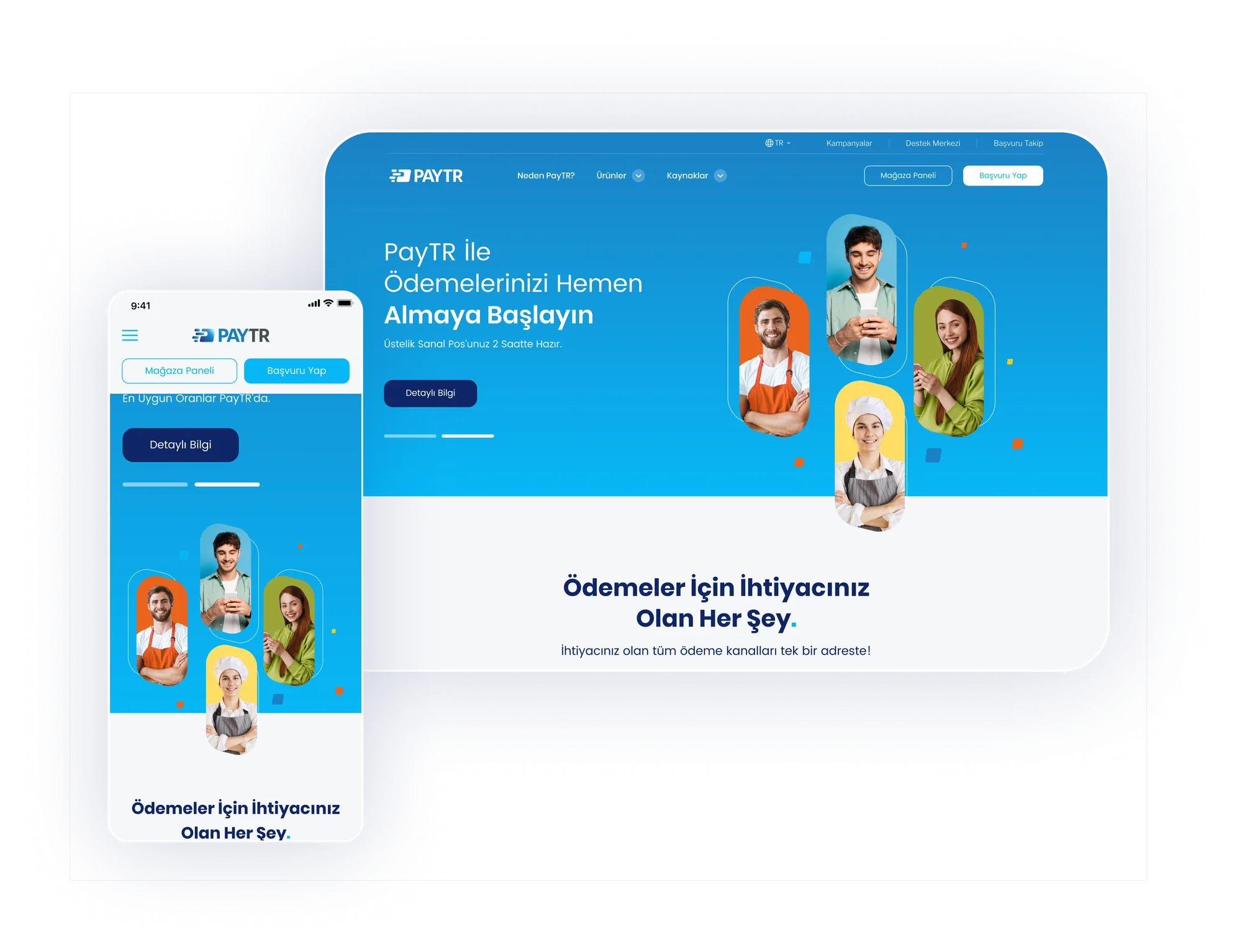 PayTR — Masaüstü, tablet ve mobil kırılımlar