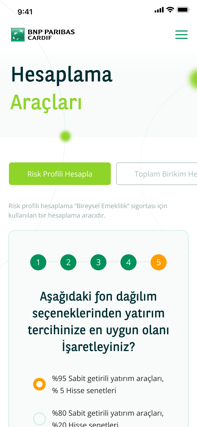 Hesaplama araçları — mobil
