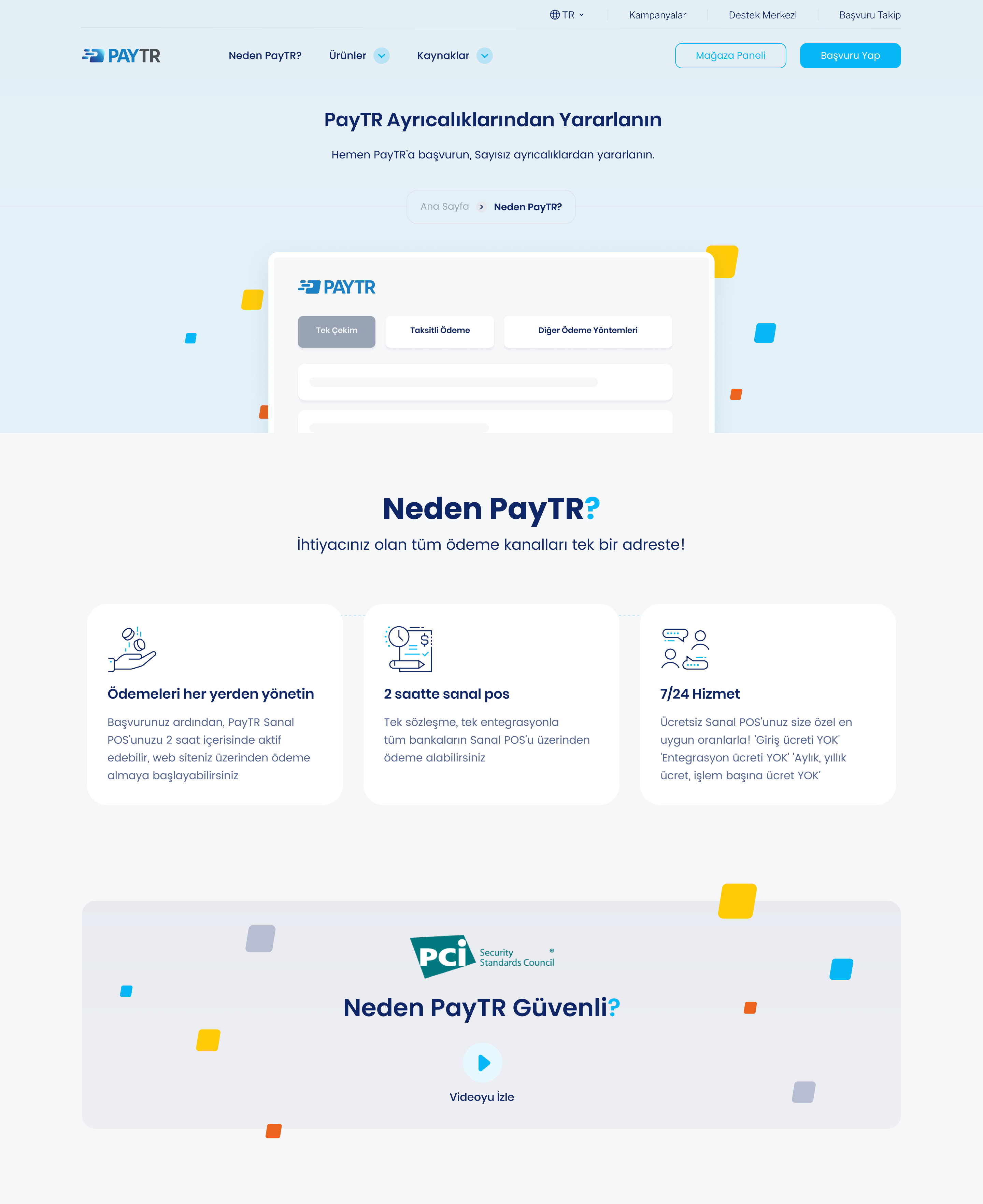PayTR — Şeffaflık ve güven mesajları