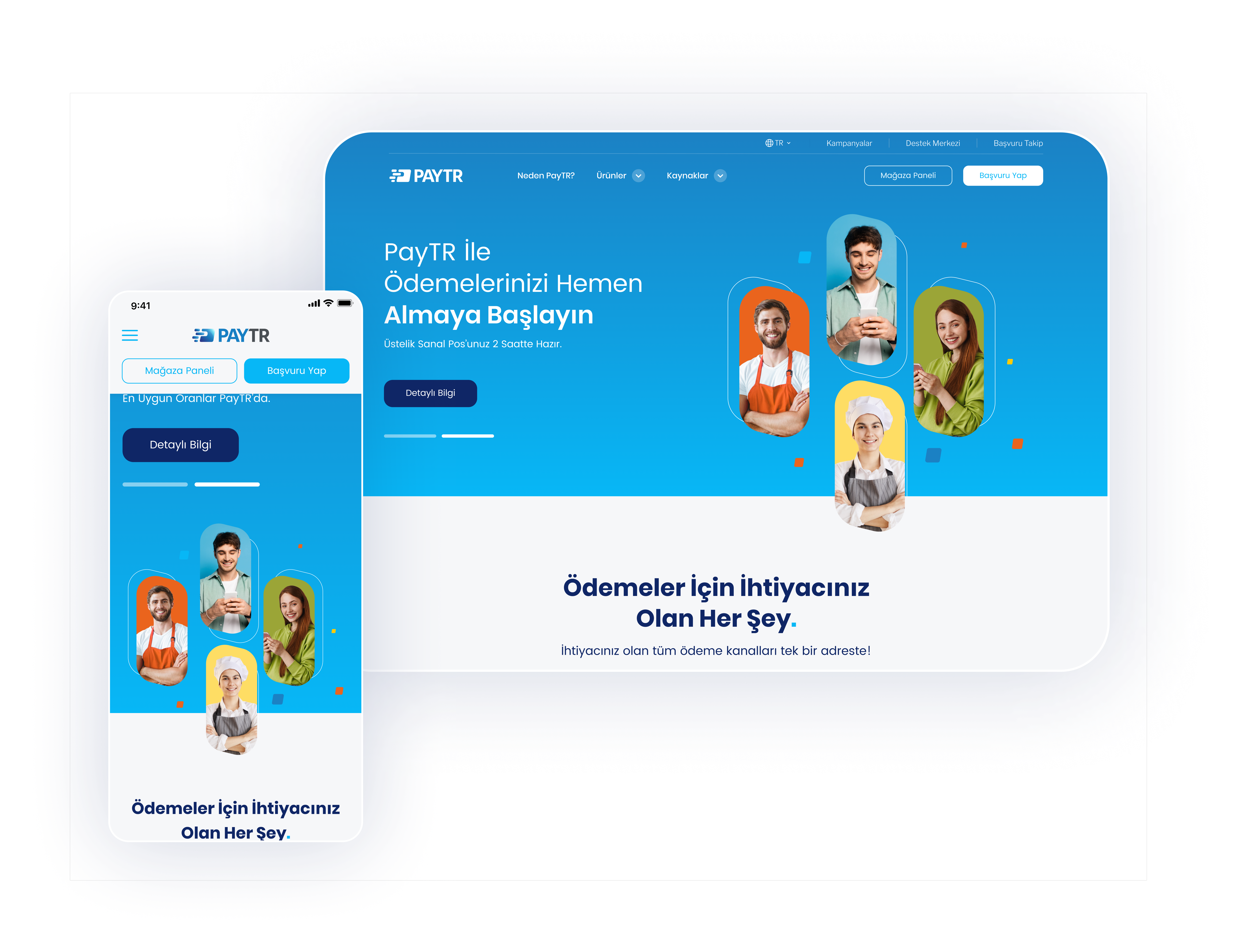 PayTR — Masaüstü, tablet ve mobil kırılımlar